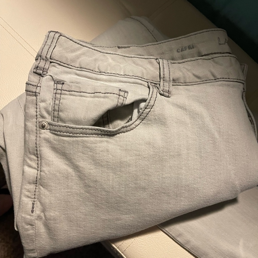 Lane Bryant Gray Stretch Smooth Fit